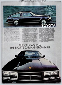 Toyota Celica Supra EFI Sports Coupe Driving Power Vintage 1980 Advertisement - Picture 1 of 5