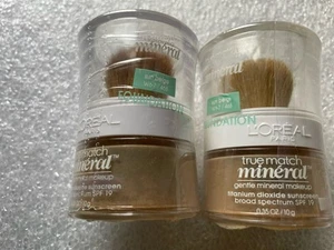 2 X L'oreal True Match Mineral Powder Foundation SUN BEIGE W6-7/468 Sealed - Picture 1 of 2