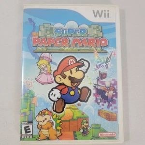 Super Paper Mario (Nintendo Wii, 2007) Con Manual Completo Muy buen estado - Imagen 1 de 2