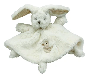 Manta de seguridad Gingerlilly Australia Rabbit DouDou de felpa blanca Lovey 16046 - Imagen 1 de 7