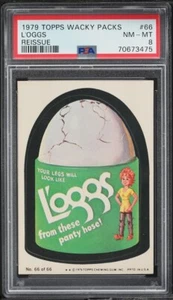 1979 Topps Wacky Packs Reissue L'oggs #66 PSA 8 - Picture 1 of 2