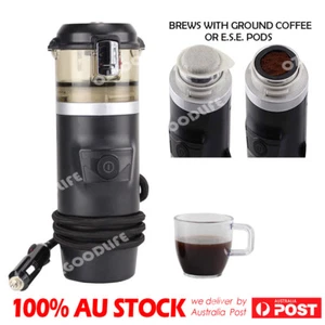 12V Car Espresso Coffee Machine Make Espresso In Car Coffee Maker With 2cups - Picture 1 of 7