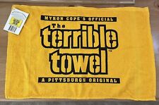 NEW! The Original Pittsburgh Steelers Gold Terrible Towel Myron Cope's Official
