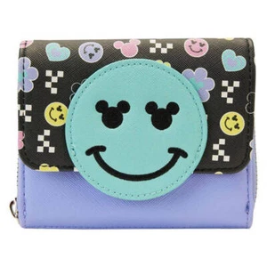 Officially Licensed Loungefly Disney Mickey Y2K Faux Leather Flap Purse Wallet - Picture 1 of 1