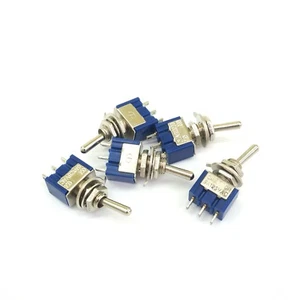 5 PIEZAS MTS-102 3 pines de un solo polo doble lanzamiento encendido 6a 125vac - Imagen 1 de 6