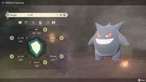 Pokemon Legends Arceus PLA - Shiny Max Effort Levels Alpha Gengar - Picture 1 of 4