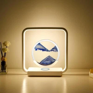 Table Lamp & Hourglass LED Plastic Touch Multicolor Novelty Modern USB Medium - Imagen 1 de 26