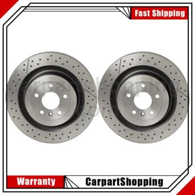 2 Rear Brake Rotors Fits 2013 2014 2015 2016 Mercedes-Benz GL63 AMG - Image 1 of 4