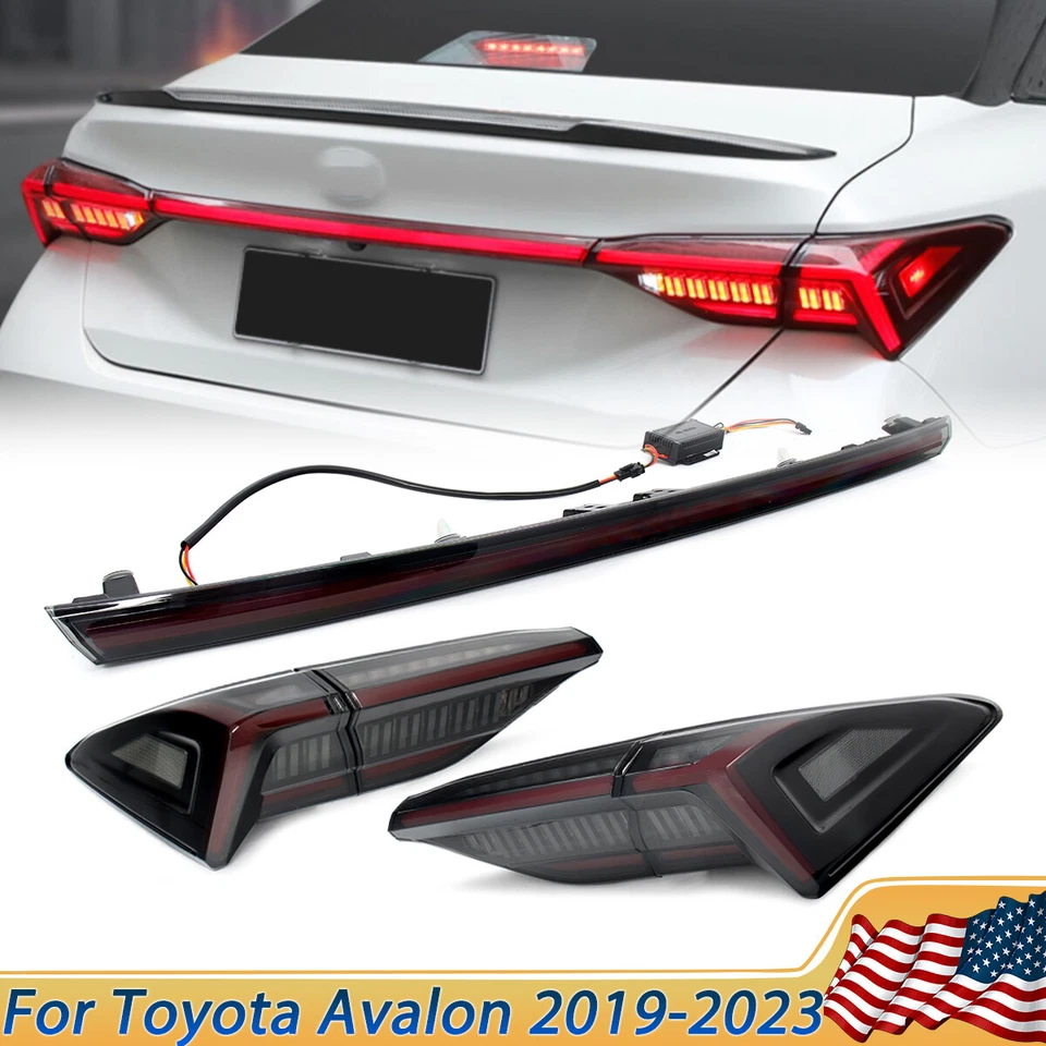 For Toyota Avalon 2019-2023 Smoked LED Tail Light Trunk Light Rear Lamp Assembly Foto 1 de 4