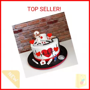 19PCS Nurse Cake Toppers Nursing Cupcake Toppers Medicine Stethoscope Medical In - Picture 1 of 2
