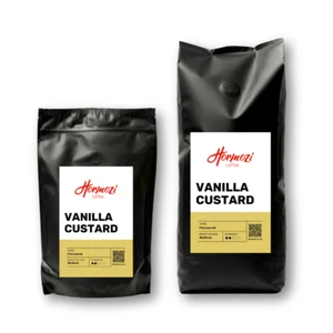 Vanilla Custard Flavoured Coffee Beans or Ground Sugar-free Vegan Gluten-free UK - Picture 1 of 11