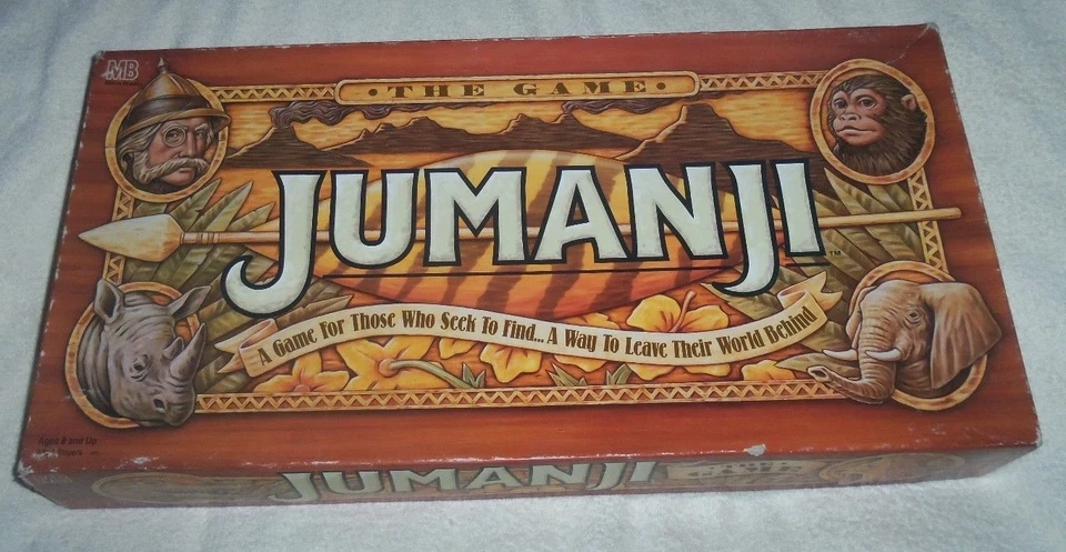 1995 Jumanji Board Game 100% Complete Milton Bradley Robin Williams Movie film  - Image 1 of 1