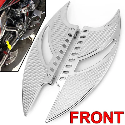 Par de tablas de piso para conductor tablas de reposapiés CNC para Harley Road Glide Softail Dyna Foto 1 de 4