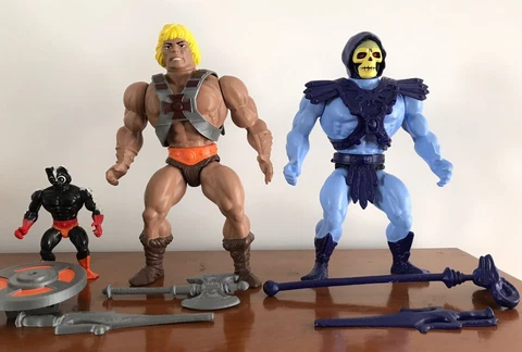 Masters Of The Universe He-man Skeletor LOT Giant 12" 3D Printed MOTU Jumbo Cover