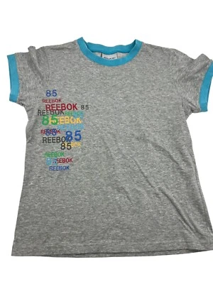 Camiseta Reebok Japón 85 Timbre Retro Y2K Gris Multicolor Mujer Talla XS Pequeña Foto 1 de 4