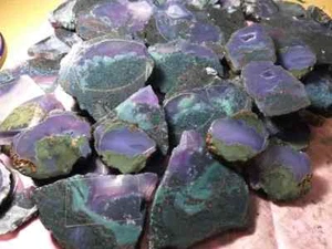 1 TO 10 KG LOT NATURAL UNTREATED HQ RARE ROUGH PURPLE PLUME AGATE FROM INDONESIA - Picture 1 of 10
