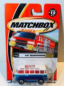 MATCHBOX MB12/64 1967 VOLKSWAGEN TRANSPORTER WHITE & BLUE - Picture 1 of 2