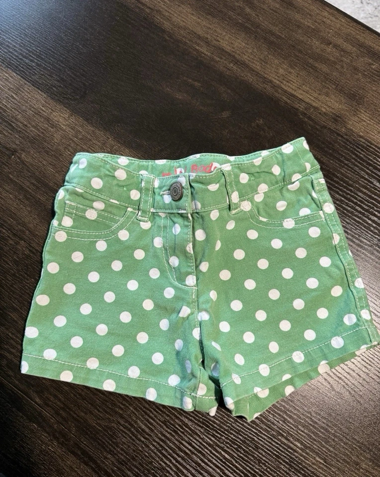 Mini Boden Polka Dot Heart Pockets Size 4 - Image 1 of 3