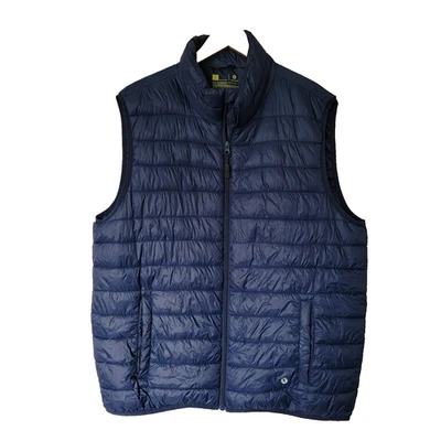 Colete Xersion Puffer Masculino L Azul Roupa Externa Gorpcore Inverno Camada Casual - Imagem 1 de 4