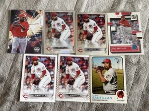2022 Tony Santillan RC lot (6) Panini Topps Chrome MLB Baseball Cincinnati Reds - Picture 1 of 5