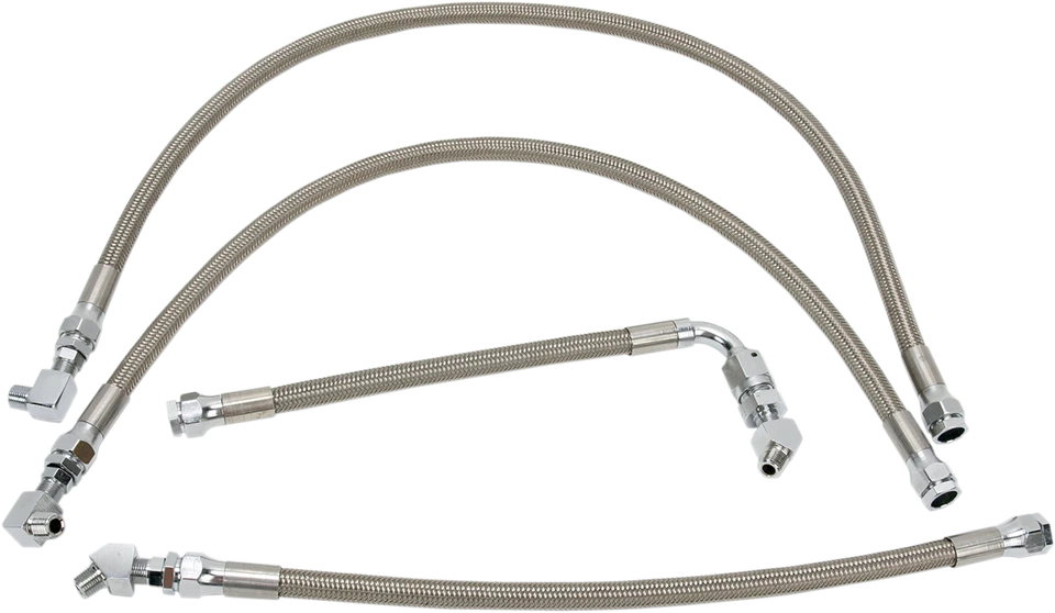 Kit de línea de aceite DRAG SPECIALTIES - Acero inoxidable - Se adapta a FXR 606003 Foto 1 de 1