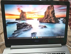 USED ACER R13 CHROMEBOOK N16Q10 C85-312T MEDITEK 1.7GHz 4GB RAM 64GB FLIP TOUCH - Picture 1 of 22