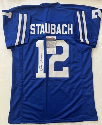 Roger Staubach Authentic Hand Signed Autographed Cowboys Jersey JSA COA - Image 1 of 4