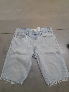 Mens Levi's signature light blue denim jorts w36 - Picture 1 of 4