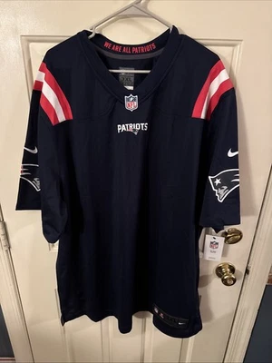 Camiseta de los New England Patriots para hombre 3XL en blanco Nike On Field azul nueva con etiquetas  Foto 1 de 4