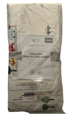 Sábana bajera ajustada orgánica Pottery Barn Kids Neighborhood_New_TD Foto 1 de 2