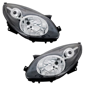 Scheinwerfer Set für Renault Twingo 2 CN0 2007- Schwarz H4 LWR - Bild 1 von 5