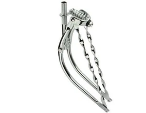 BICYCLE BENT SPRINGER FORK TWISTED BARS for 20" BIKES CRUISER LOWRIDER  - Picture 1 of 1