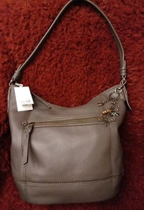 The Sak Sequoia Pebbled Genuine Leather Hobo Bag Slate/Gray BNWT MRSP:$179 - Picture 1 of 16
