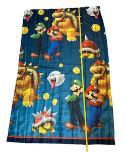 Super Mario Bros Bedroom Curtain 2 Panels Set Room Darkening 42" x 63" Nintendo - Picture 1 of 6