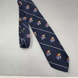 Corbata Campus Classics Kansas University Vintage Azul Jayhawk Pájaro Mítico - Imagen 1 de 7