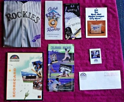 EARLY COLORADO ROCKIES BASEBALL ARCHIVE: COLOR FLYERS, BROCHURES, PROGRAM, MORE - Image 1 of 4