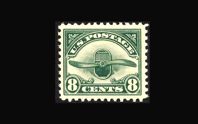 US Air Mail Stamp-Mint OG&H, VF/XF S#C4 very lightly hinged - Image 1 of 1