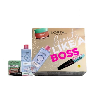 L'OREAL PARIS BEAUTY LIKE A BOSS MICELLAR, MÁSCARA FACIAL Y MÁSCARA DE PESTAÑAS JUEGO DE REGALO PARA ELLA - Imagen 1 de 3