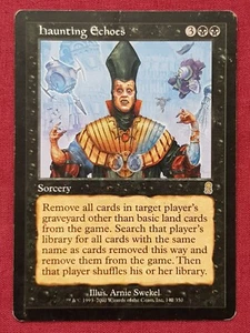 Magic The Gathering ODYSSEY HAUNTING ECHOES black card MTG - Imagen 1 de 2