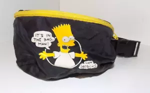 Bart Simpson ""It's in the Bag, Man"" Fanny Pack 1990 vintage opaco groening Homer Lisa - Foto 1 di 5