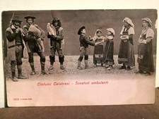 Cartolina Calabria_COSTUMI CALABRESI SONATORI AMBULANTI