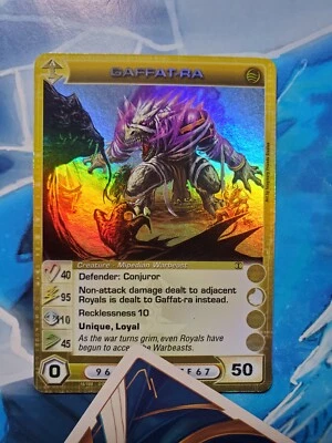 Gaffat-Ra Max W Promo 40/95/110/45/50E! Rainbow Holofoil! Chaotic Card TCG - Image 1 of 2