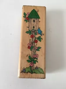 Hero Arts Kletternde Rebe Vogelhaus Vogel Gummistempel 4 x 1,25 cm - Bild 1 von 5