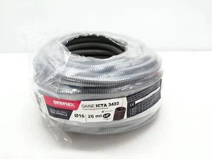 Debflex 415255 Gaine de câble couronne, ICTA, D16, 25 m, gris - Photo 1/4
