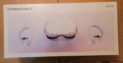 META QUEST 2 128GB STANDALONE VR HEADSET WHITE BRAND NEW SEALED - Image 1 of 4