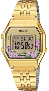 Orologio donna CASIO mod. VINTAGE ref. LA680WGA-4CDF acciaio oro luce sveglia - Foto 1 di 1