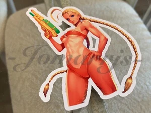 Calcomanía de vinilo divertida para bikini sol ""Soaker"" blanca ""Soaker"" anime Street Fighter #3 - Imagen 1 de 7
