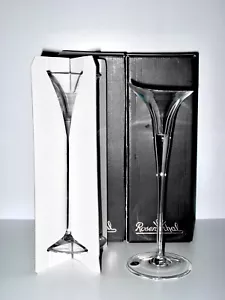 2 ROSENTHAL CRYSTAL CALLA LILY CANDLE HOLDERS 10 1/4" #20372 NEW IN BOX SLOVENIA - Picture 1 of 7
