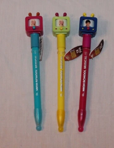NEW WITH TAG LOT OF 3 DISNEY HIGH SCHOOL MUSICAL WILDCATS TV PENS Cover