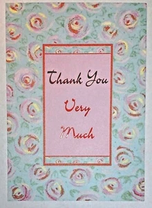 1 Thank You Greeting Card/Envelope Friend Family Thoughtful Kind Special Happy - Picture 1 of 2